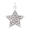 Charmalong™ Silver Plated & Stone Paved Star Charm by Bead Landing™